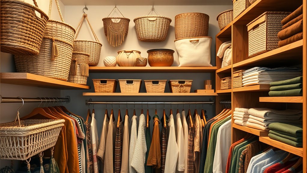 chic bohemian storage solutions