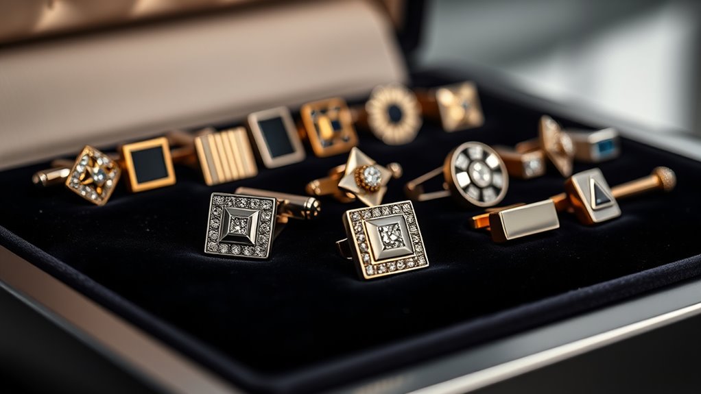 luxury men s cufflinks selection