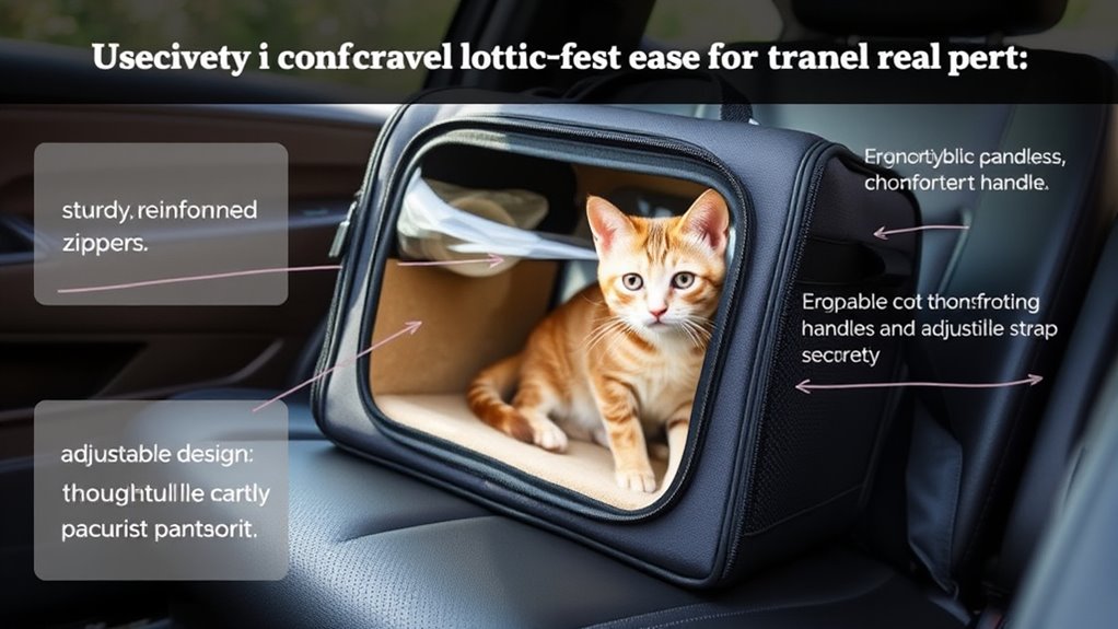 pet carrier size and features