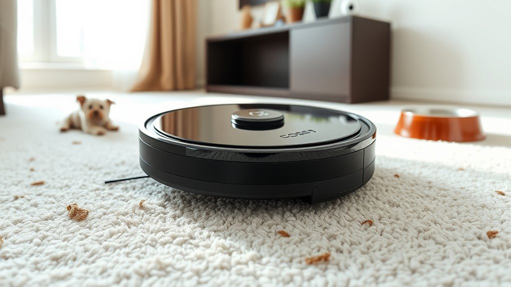 pet hair robot vacuum tips