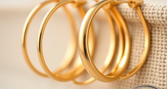 premium 14k gold hoops