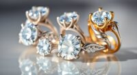sparkling affordable moissanite rings