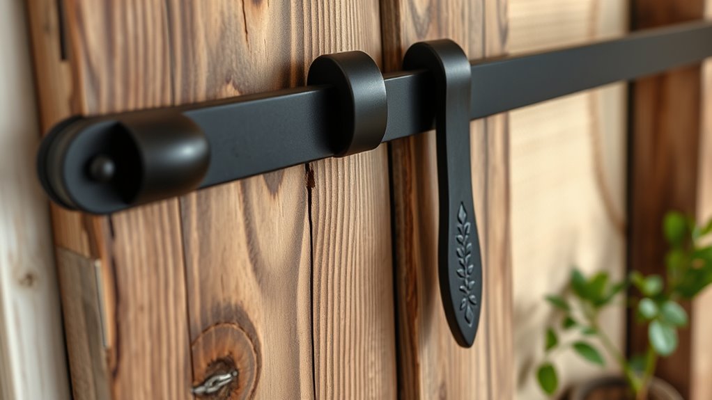 stylish and functional barn door hardware
