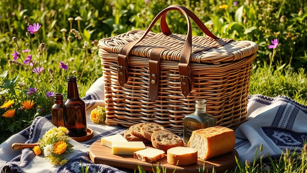 stylish and functional picnic baskets