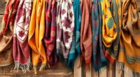 stylish boho printed scarves