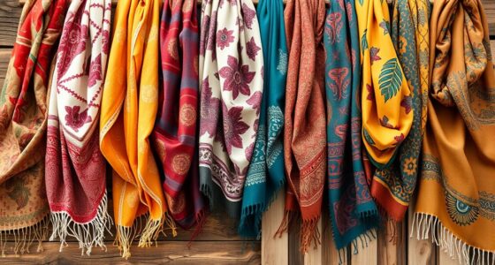 stylish boho printed scarves