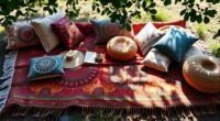 stylish comfortable boho picnic blankets