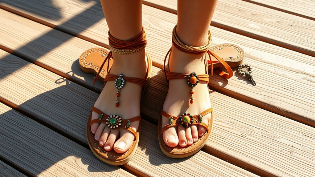 stylish comfortable boho sandals