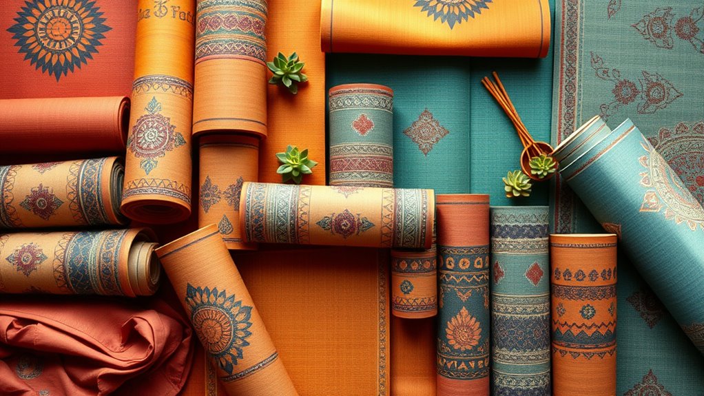 stylish comfortable boho yoga mats