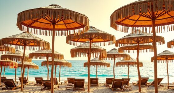 top boho beach umbrellas
