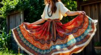 top boho wrap skirt trends