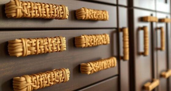 top rattan kitchen cabinet pulls