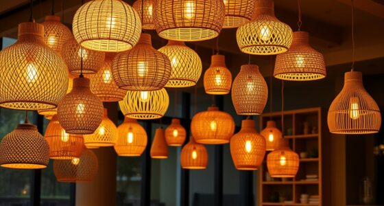 top rattan pendant lighting