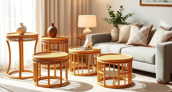 top rattan side tables