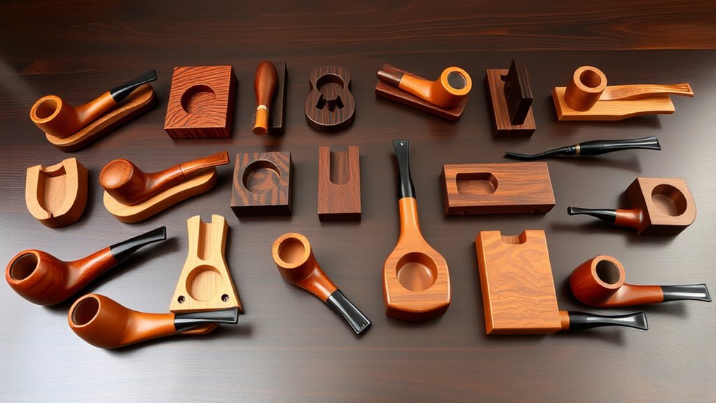 top wooden pipe racks