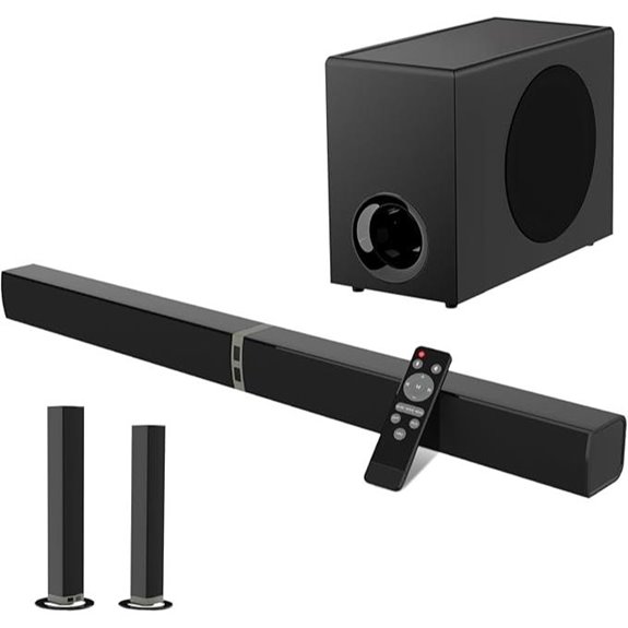 MZEIBO 120W Sound Bar with Subwoofer for TVs