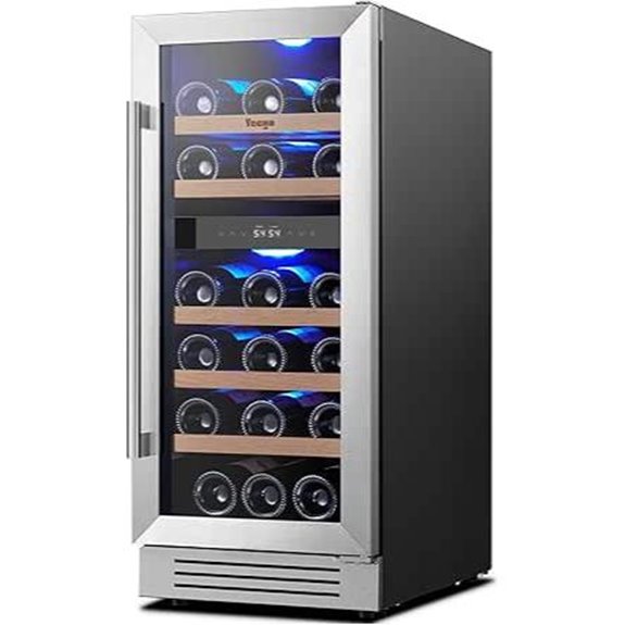 Yeego 15-Inch Dual Zone Wine Refrigerator (28 Bottles)