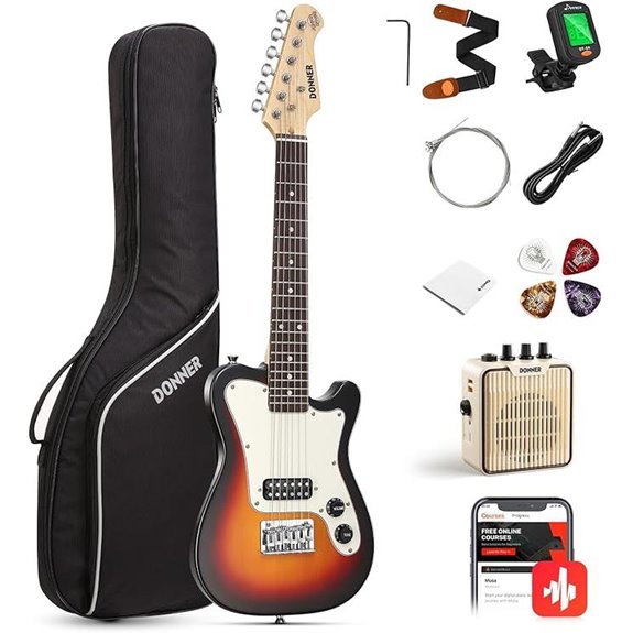 Donner 30-Inch Kids Electric Guitar Kit with Amp