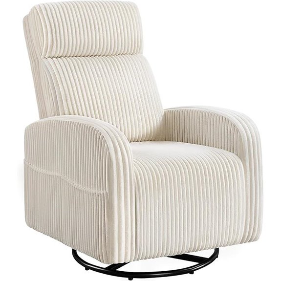 Yaheetech 360° Swivel Glider Nursery Rocking Chair