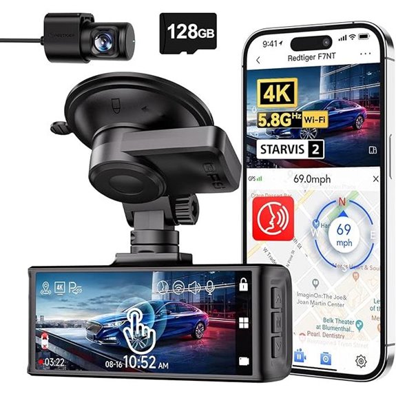 REDTIGER 4K Starvis 2 Dash Cam with GPS