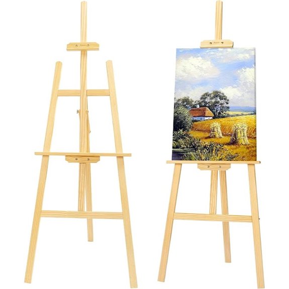 Wooden Adjustable Easel for Painting and Signs