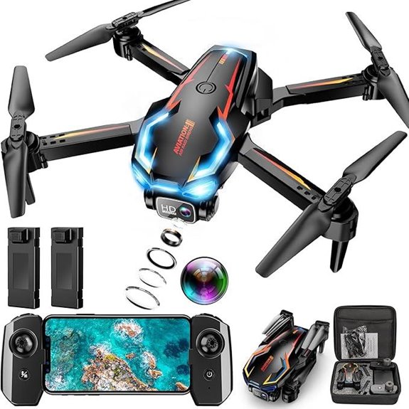 Drone with Camera for Adults (2K HD 2 Batteries)