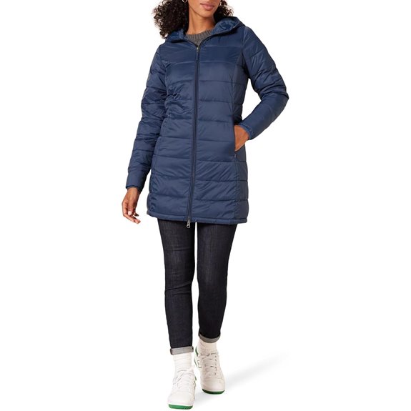 Amazon Essentials Women's Packable Water-Resistant Puffer Coat