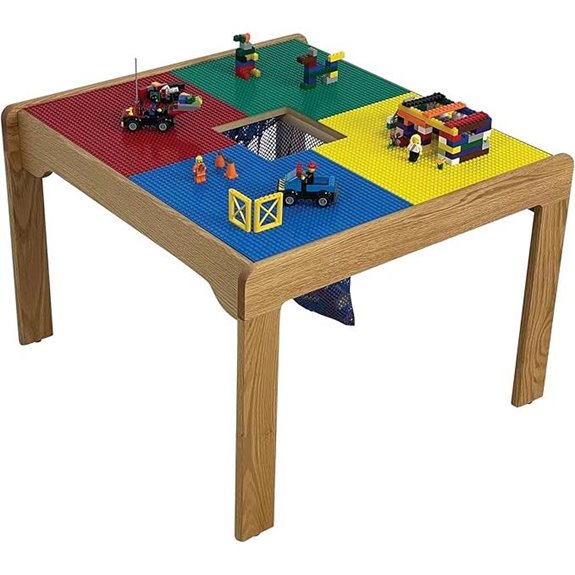 american wooden lego table