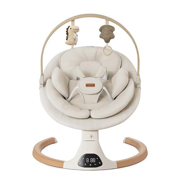 Monamii Baby Swing with 5 Speeds and Lullabies