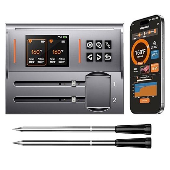 Wireless Bluetooth Meat Thermometer with Magnetic Stand