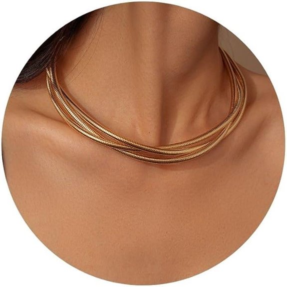 Chunky Gold Necklace for Women