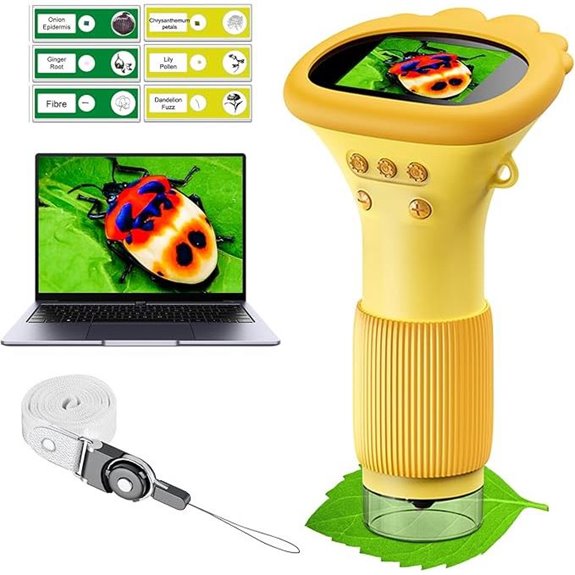 Kids Pocket Microscope 1000X for Kids Ages 3-10