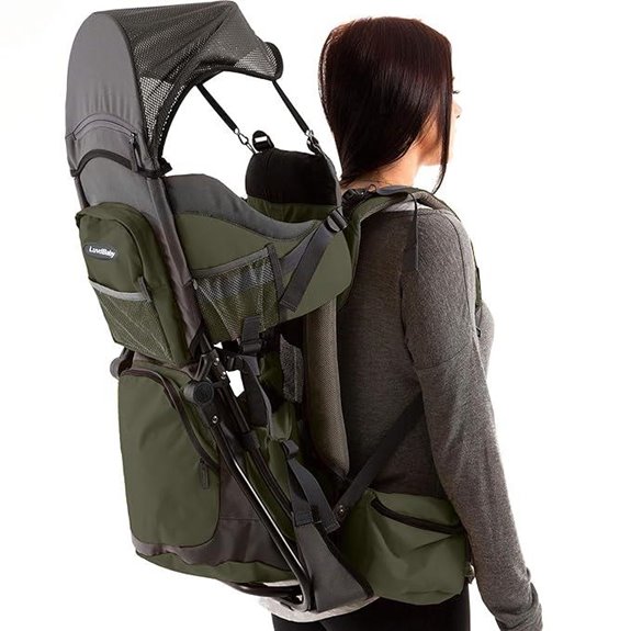Hiking Baby Carrier Backpack with Sun & Rain Hood