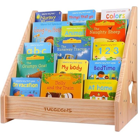 Montessori Kids' Bookshelf for Toddlers and Children