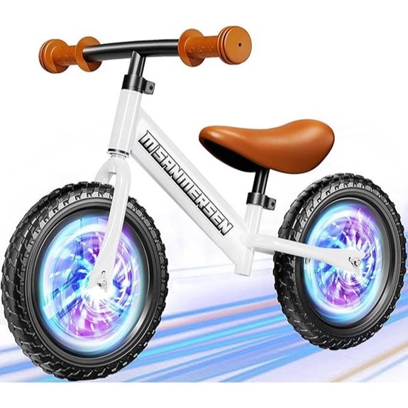 Colorful 12-Inch No Pedal Balance Bike for Kids