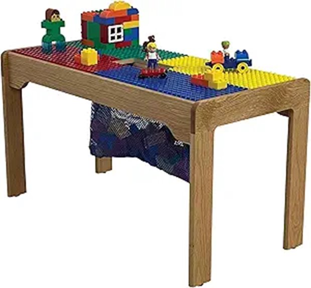 colorful wooden play table