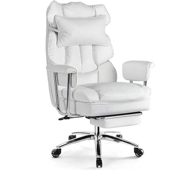 Sweetcrispy Ergonomic Office Chair with Footrest