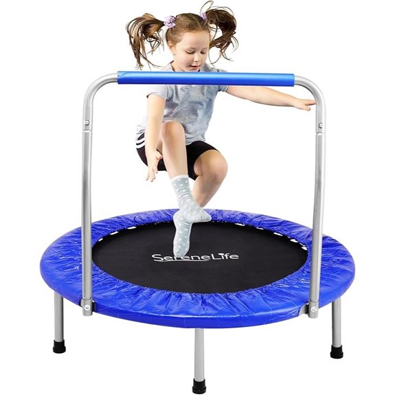 compact foam handled trampoline
