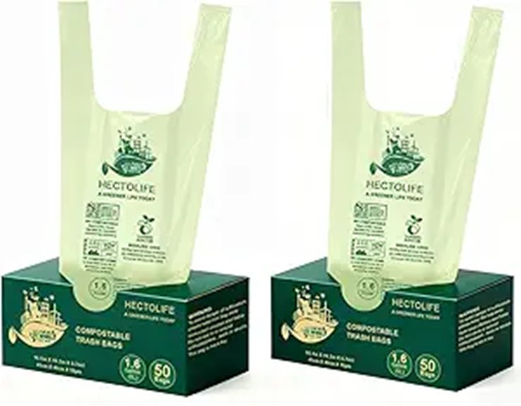 Compostable Kitchen Food Scrap Waste Bags (100 Count)