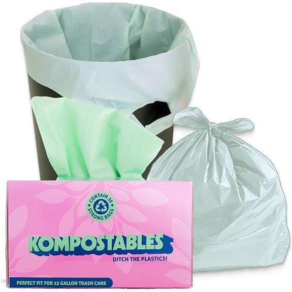 BPI 100% Compostable Kitchen Trash Bags (35 Ct)