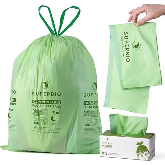 SUPERBIO Compostable Kitchen Waste Bags 30 Count