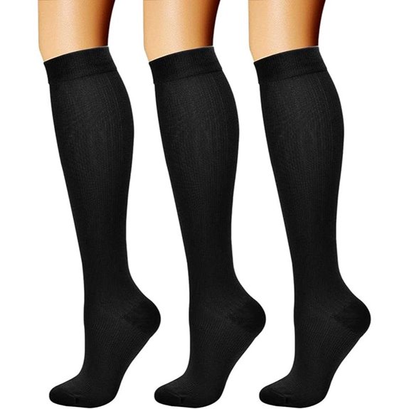 CHARMKING Compression Socks for Men & Women (3 Pairs)