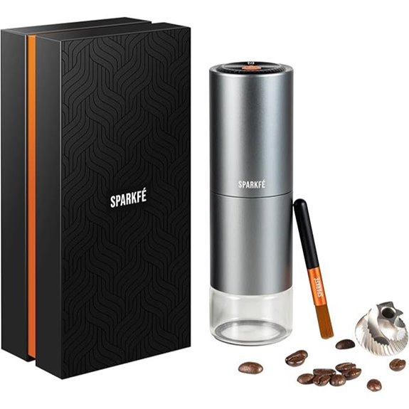 Portable Electric Coffee Grinder with Adjustable Settings