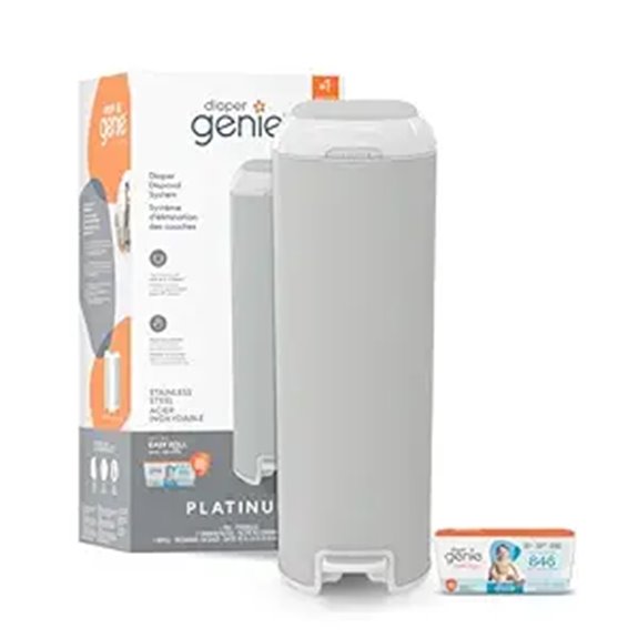 Diaper Genie Platinum Pail with Refill and Bags
