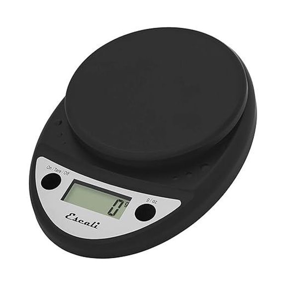 Escali Primo Digital Kitchen Food Scale Black