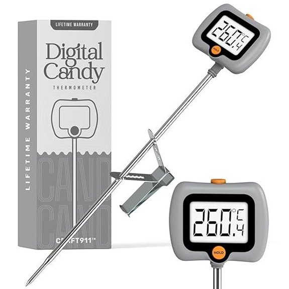 Digital Candy Thermometer with Long Stainless Steel Probe