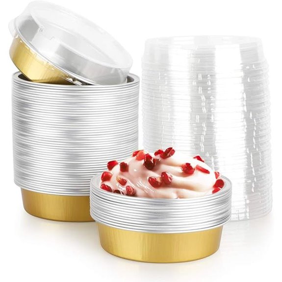 Beasea 4-inch Disposable Pie Tins 50-Pack