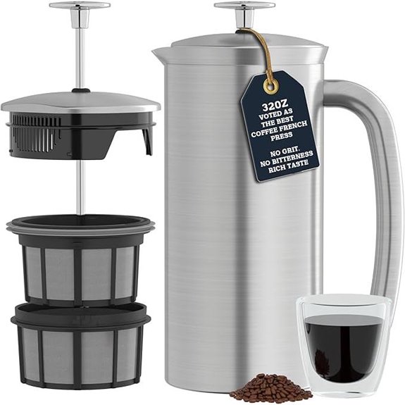 ESPRO P7 Double-Walled Stainless Steel French Press