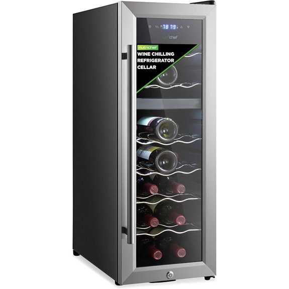 Nutrichef 18-Bottle Dual Zone Wine Cooler