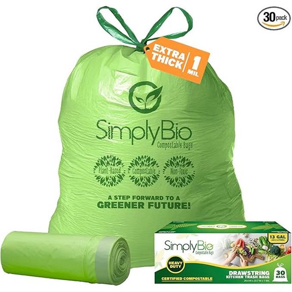 Simply Bio Compostable Trash Bag Set (30 Bags)